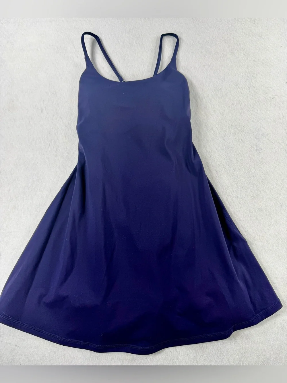 NWT Halara Easy Peezy Navy Active Dress XS 2-in-1 Buttery Soft Pockets